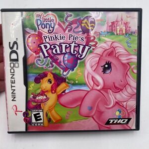 MY LITTLE PONY THQ Pinkie Pie's Party Nintendo DS Game Pink Kids CIB NTSC-U/C